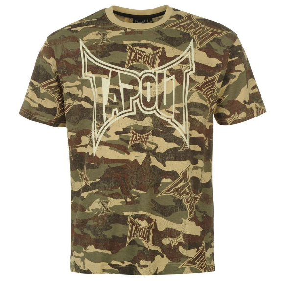 Tapout Camouflage T Shirt Mens