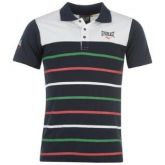 Polo Everlast YD Striped Azul Marinho e Branco